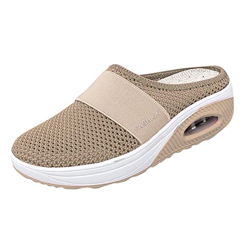 WWricotta 2022 Zapatillas De Deporte - Adelgazar Zapatos Zapatillas De Malla Tejidas Zapatillas De Running Zapatos Mujer Comodos Zapatos Casuales De Punto Zapatos Mujer Verano