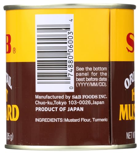 S&B Oriental Hot Mustard, 3 oz (Pack of 3)