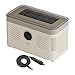Fenteer Fabbricatore di Ghiaccio Da Banco Macchina per Ghiaccio Portatile Mini con Pinza Clip Cubetti Frigo Refrigeratore per Uso in Cucina Casa Adatto per Ca, Beige immagine