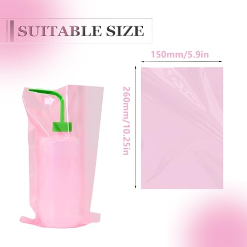 SOTICA 250pcs Pink Bottle Bags