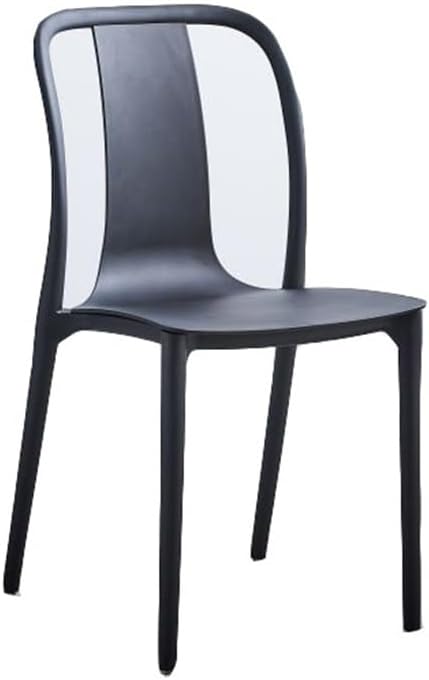 Scandinavian Restaurant Household Leisure Plastic Chair Thickened Easy Stacking Backrest Dining