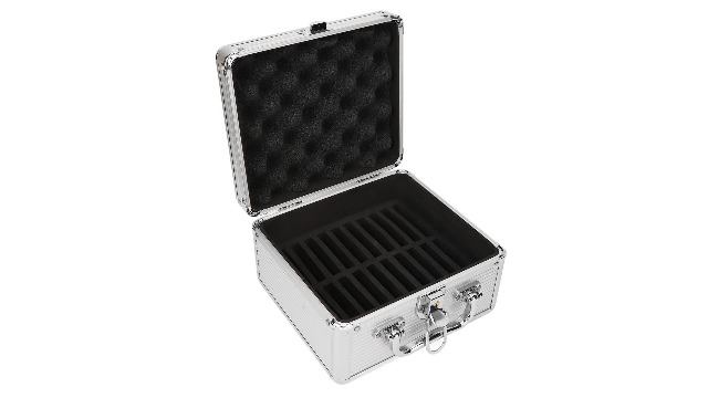 Custodia Per Hard Disk 2.5 Pollici 20 Baie - Valigia Rigida Con Blocco Di Sicurezza, Antiumore E Antigraffio, Nera - 3