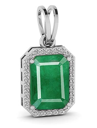 Natural Lab Certified original 7.50 Carat Colombian Emerald Panna Jwelery beautiful Pendant for 925 Sterling Silver Gift Her Everywear pendant2