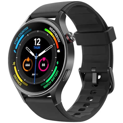 �X�}�[�g�E�H�b�` �ی` iPhone�Ή� �A���h���C�h�Ή�,Line �A�v���ʒm 1.32"AMOLED�X�N���� 12�������� IP68�h�� BT5.3�ʘb �펞�\�� �~�^�r���v,�����Ǘ� �S���� SP02 110+�^�����[�h �����L�^ �J�����[���� �X�|