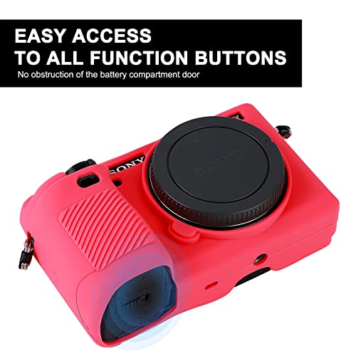 Funda de silicona suave para Sony Alpha A6000 en color rosa miniatura 4