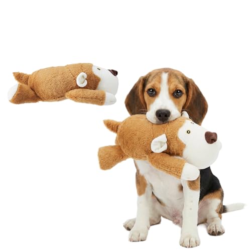 Image of Amazon Basics Cartoon Monkey Plush Dog Toy | Soft Squeaky Cuddle & Play Toy | Machine Washable | for Small to Medium Dogs | 0-20 kg | Gentle on Teeth