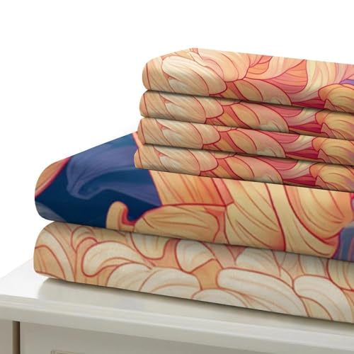 Parure de lit 3D chrysanthème 135x200 pour chambre douce et zen
