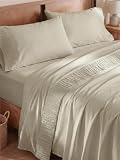 Bedsure Queen Sheet Set - 4 Pieces Soft, Breathable, Cooling Bed Sheets