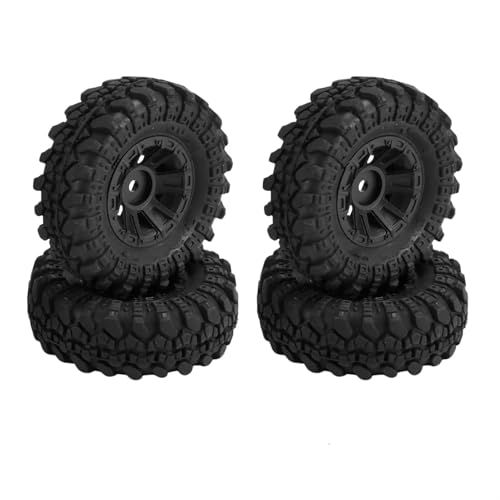 Pneus Axial SCX24 pour le franchissement outdoor - Pack de roues 1/24 TRX4M