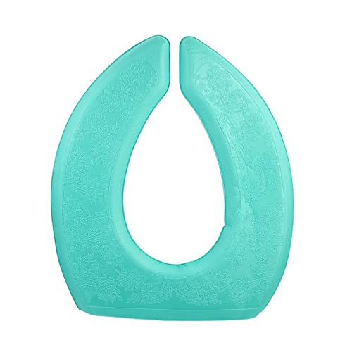GOOFFY Wasserdichtes weiches Toilettensitzkissen Eva verdicken Paste Toilettenring Aufkleber Toilettensitzabdeckung Pad Badezimmerzubehör Polster (Color : Light Green)