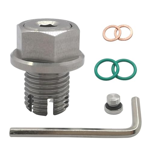 Tapon De Drenaje De | Valvula De Acero Inoxidable Y Arandela De Junta Torica - Juego De Tapones De Drenaje De Para Motor De Repuesto - Para Reparacion De Motor De Coche Camion Tractor SUV Autocaravana