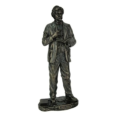 Estatua de Resina de Bronce metálico Twain 4,5 x 11 x 4,25 Pulgadas Cover