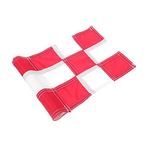 Toddmomy Wear Resist Golfing Practice Flag Multi Use Golf Flag for Training and Practice Checkered Golf for Putting Practice Durable Golfing Flags