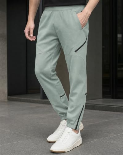 Image of NOBERO Men's Oversized Travel Joggers | Loose Fit | Baggy Relaxed Fit Joggers for Travel