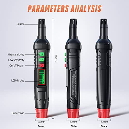 Protmex Ht61 Gas Leak Detector,Natural Gas Portable Dual Mode Detector With Audible & Visual Alarm For Precise Detection Of Propane, Methane, And Combustible Gas Leaks In Home And Rv (W/2 Batteries) #TOP2