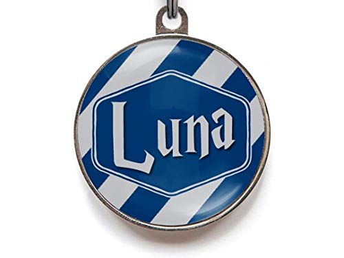 Wag-A-Tude Tags Ravenclaw Inspired Dog Name Tag, Personalized Dog Tag (Small)