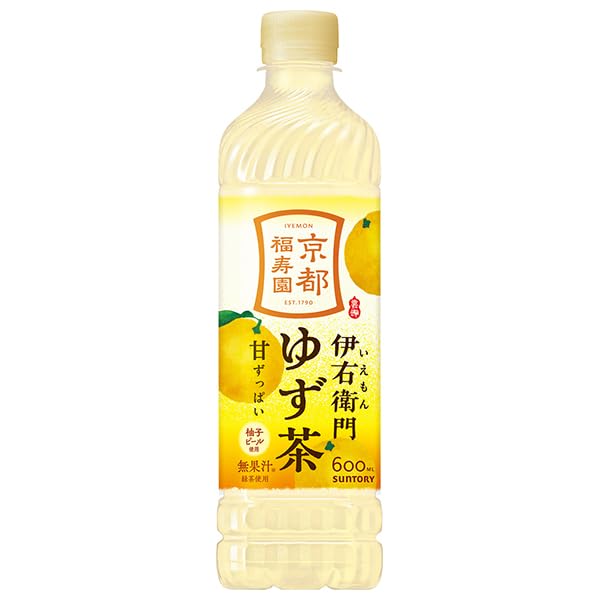 Amazon.co.jp: サントリー 伊右衛門(いえもん) ゆず茶 600mlペット
