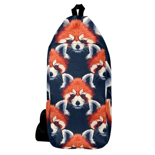 Sac à dos panda rouge multicolore idéal pour vos balades en ville