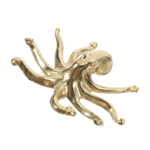BESTonZON 真鍮製八爪魚デザイン取っ手 引き出しキャビネットノブ 家具装飾用 耐久性のある簡単取り付け タンス戸棚用インテリアパーツ