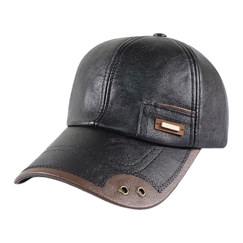 Casquette en cuir vintage au style authentique pour voyageur