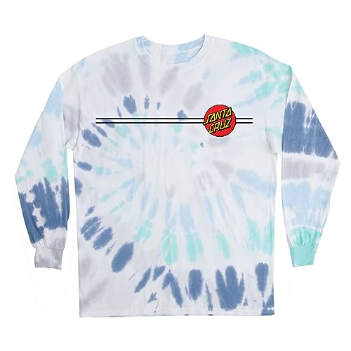 SANTA CRUZ Classic Dot L/S Premium T-Shirt Glacier Lg Youth