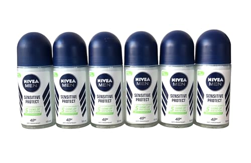 Déodorant anti-transpirant Nivea Men - Roll-On - Active Protec - Pour homme - Lot de 6