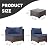 IJIALIFE 7 Pieces Patio Furniture Set, Modular Patio Set Wicker Outdoor Sectional Sofa Set PE Rattan Wicker Patio Conversation Set with Thickened Cushions and Coffee Table,Brown Wicker/Navy Cushion