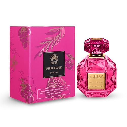 Image of BLEUM First Blush | 100 mL | Unisex Men Women | Long Lasting Fruity Perfume Fragrance Scent | 25% EDP Eau De Parfum (Fruity)