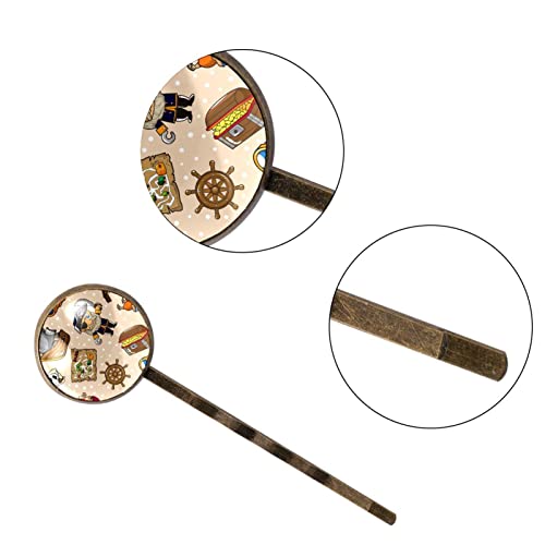 Épingles à cheveux pirate : accessoires de tête de qualité supérieure avec finitions métal - 3