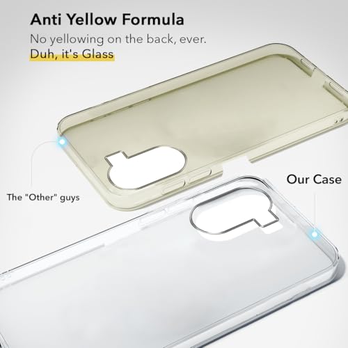 Image of Jkobi Lifetime Anti-Yellow Clear Back Cover Case for Vivo Y16 (Sleek Hard Crystal | Shockproof and Camera Protection)