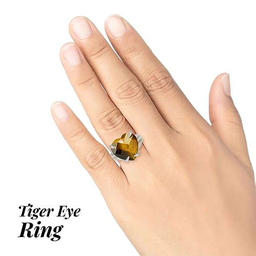 Image of Reiki Crystal Products Adjustable Rings, Amethyst, Black tourmaline, Goldstone brown, Green Jade, Lapis Lazuli, Opalite, Red Jasper, Rose Quartz, Tiger eye, Gemstone Ring