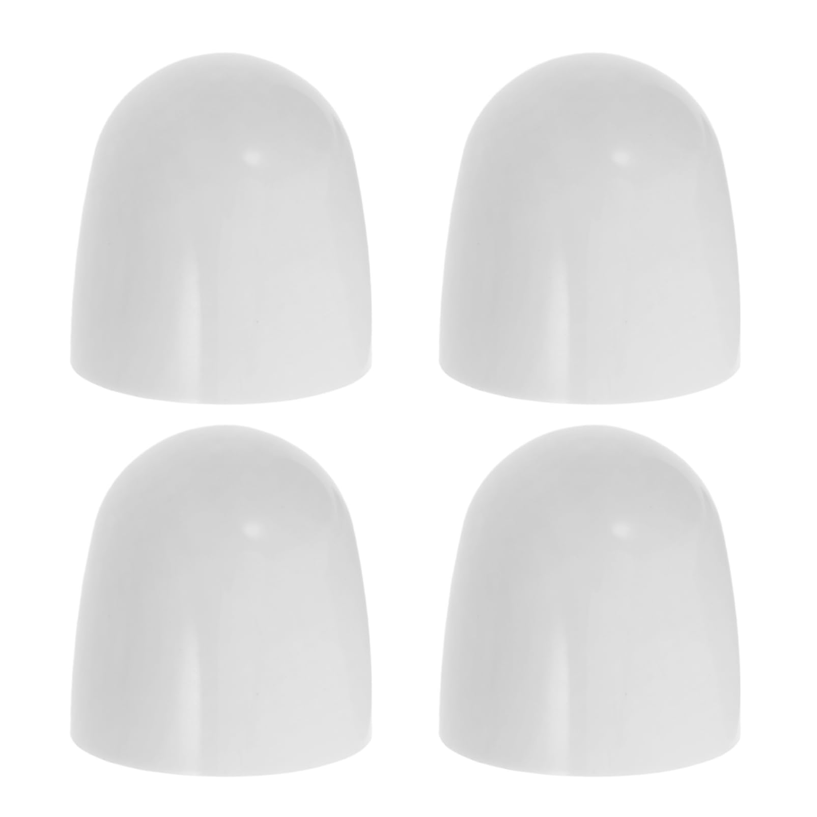 UKCOCO Universal Toilet Bolt Covers Cap Set - Decorative Screw Covers for Bathroom Floor Bolts Easy Installation Toilet Base Accessory with 4 White Caps