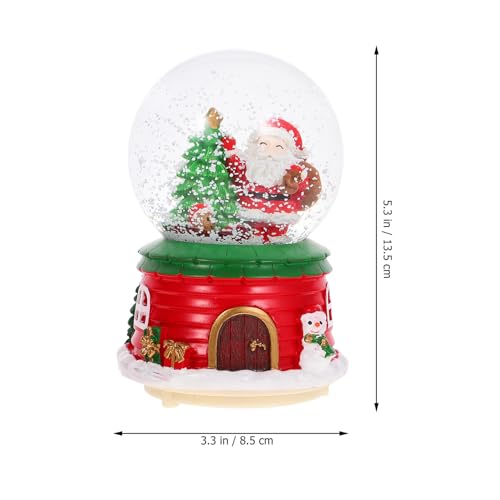 Bola de cristal navideña con caja de música integrada para decoración de escritorio Mipcase 8