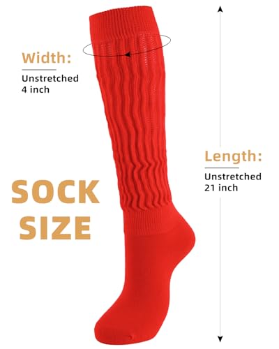 Image of HONGTEYA Slouchy Socks Women Knee High Soft Cozy for Boot | Scrunch Leg Warmers, Breathable & Comfortable, Great for Sneakers, Cozy Winter Wear,Gift for Women