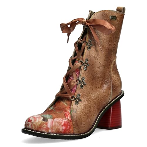 LAURA VITA Bottines Femme Evcao 311, Pointure:38 EU, La Couleur:Marron