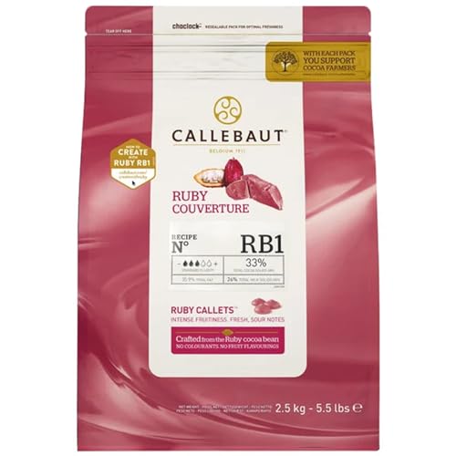Callebaut RB1 Ruby Couverture Callets™ 5.5 lb. WS-409CRUBYU75-NPF