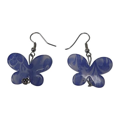 Boucles d'oreilles Papillon Bleu INKgrafiX Cover