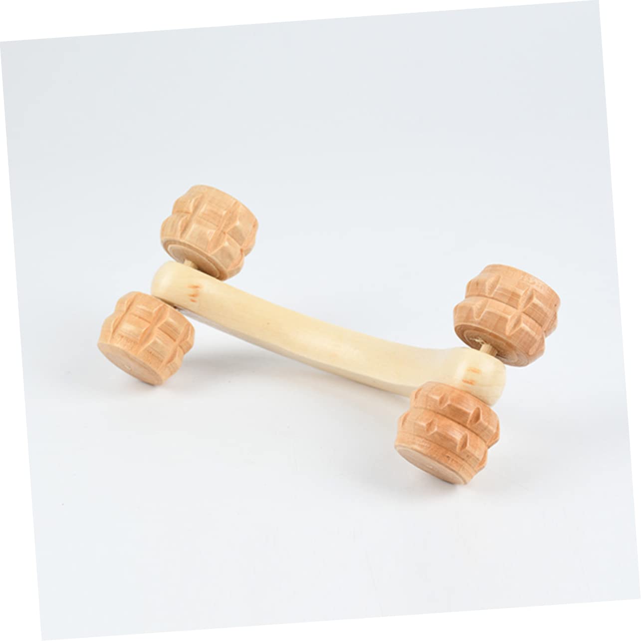 FOMIYES 3pcs Finger Massage Tool 4 Wheel Massage Stick for Muscle Relief Hand Roller for Back and Leg