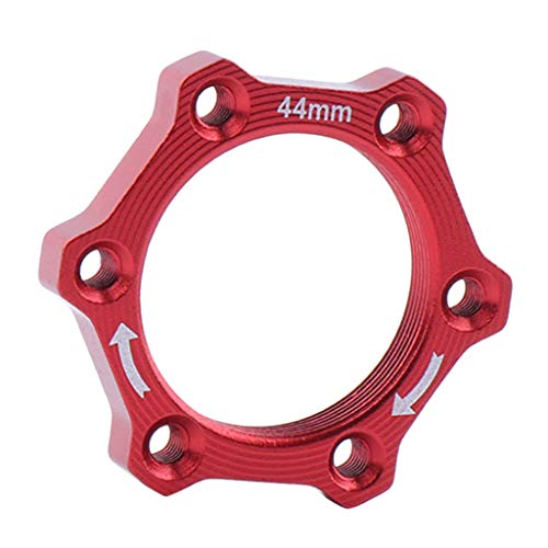 アルミニウムMTBバイクスレッドハブディスクブレーキローターアダプターベースレッド44 mm, 赤44 mm