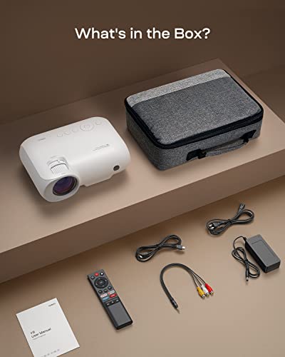 4K Projector With Wifi And Bluetooth - 450 Ansi Lumen Portable Smart Projector, Native 1080P Phone Projector With Built-In Netflix/Prime Video/Youtube, Yoton Y9 Home Movie Projector #TOP7