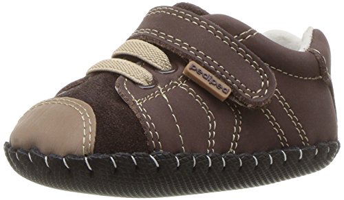pediped Baby Originals Jake Crib Shoe, Chocolate, 6-12 Months EU Infant (4-4.5 US)