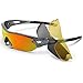 TOREGE Polarized Sports Sunglasses With 5 Interchangeable Lenes for Men Women Cycling Running Driving Fishing Golf Baseball Glasses TR002 (Transparent Gray&Rainbow lens)