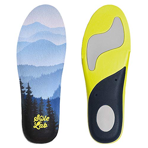 SoleLab Running Shoes Insoles with Graphics - Full Length - Comfort Orthotic - Replacement Padded Inserts with Adaptive Arch and Gel Insert for Running