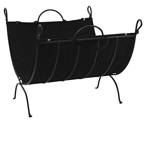 Porte-bûches pliable robuste avec poignée confort en coton épais