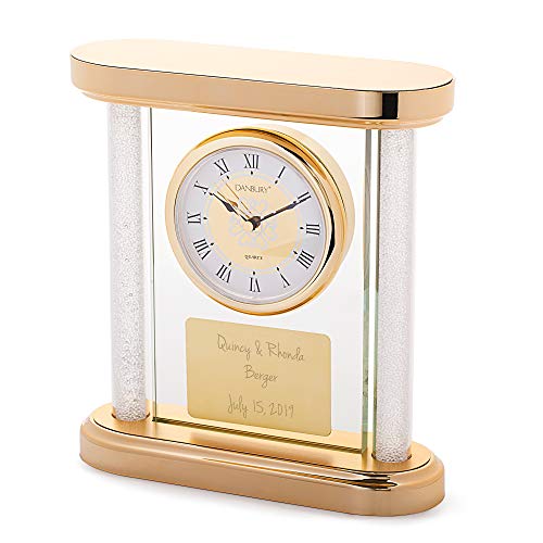 Personalized Gold Clock
