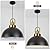 PINDODO Pendant Light, 11.8" Black Pendant Lighting for Kitchen Island, Dining Room, Farmhouse Kitchen Pendant Lighting Over Island, Modern Adjustable Pendant Light Fixture, 1 Pack