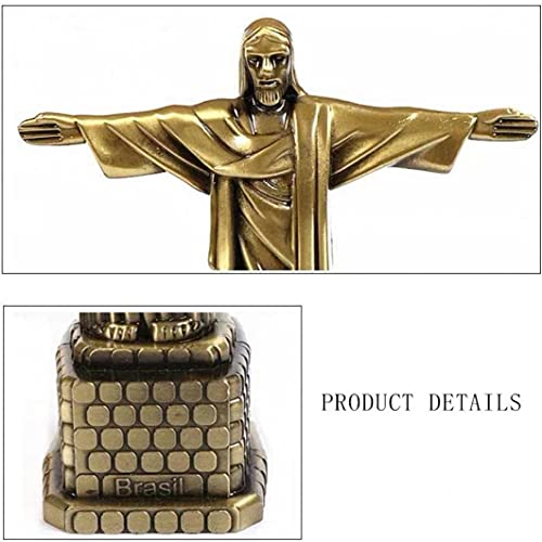 TOSSPER 1 st Jezus beeldje Metalen Christus de Verlosser Standbeeld Jezus Christus standbeeld Katholieke Gift Home Office Decoratie - Image 6