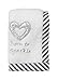 Bacati Love Unisex Born to Sparkle Embroidered Plush Blanket, Silver/Grey