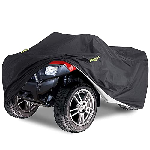 ATV Quad Cover étanche, Delixike Lourd Housse de vélo électrique de Service, Housse de VTT extérieure pour Toutes Les Motos, Honda, Polaris, Yamaha, Suzuki...