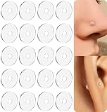 100 discos de silicona para piercing de espalda plana para ajustar para un ajuste cómodo. Disco de perforación de estabilidad de parte trasera plana para perforación, discos espaciadores de aretes que